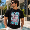 Miami Vice City T-Shirt – Retro Miami Beach Graphic Tee | Black Unisex Streetwear