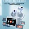 Dragonfly Y16 White Wireless Earbuds with Touchscreen Charging Case